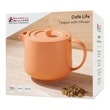 Maxwell Williams CafeLife Teapot &Inf500ml Apricot