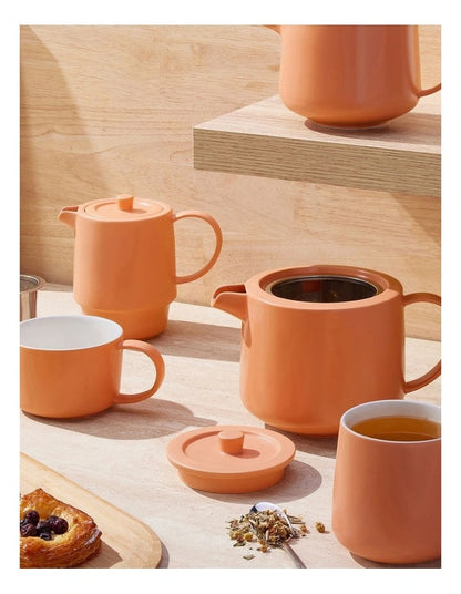 Maxwell Williams CafeLife Teapot &Inf 1L Apricot