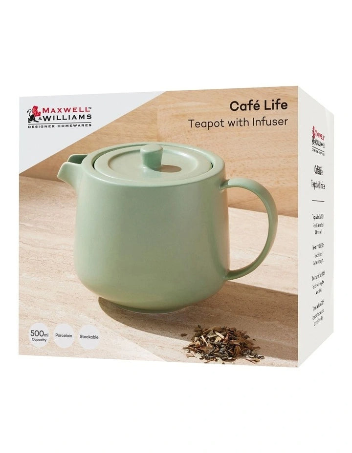 Maxwell Williams CafeLife Teapot &Inf 500mlSeafoam