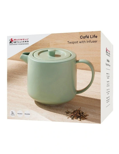 Maxwell Williams CafeLife Teapot &Inf 1L Seafoam