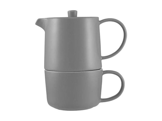 Maxwell Williams CafeLife Tea4One &Inf 450ml Grey