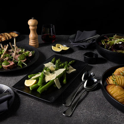 Maxwell Williams Caviar Dinner Set 12 Piece Black