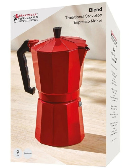 Maxwell Williams Blend Espresso Maker 9Cup Red