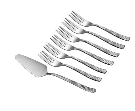 Maxwell Williams Diamonds Cake Server&Fork Set 7Pc