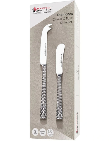Maxwell Williams Diamonds Cheese&Pate Knife Set 2P