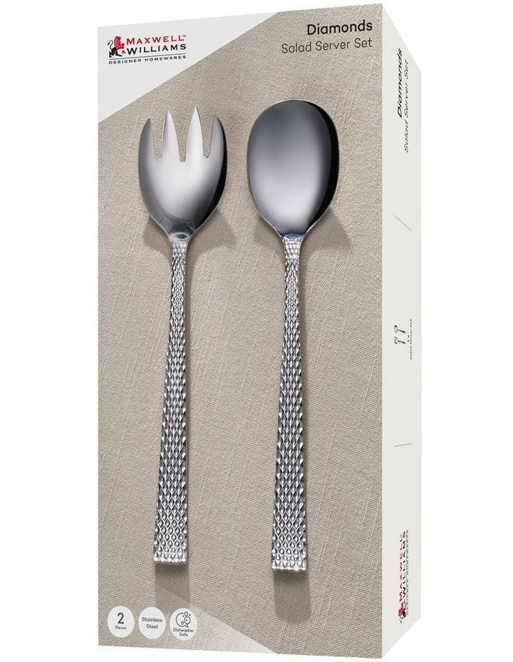 Maxwell Williams Diamonds Salad Server Set 2 Piece
