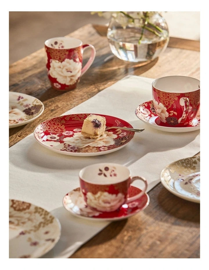 Maxwell Williams Kimono Cake Plate Red 20cm