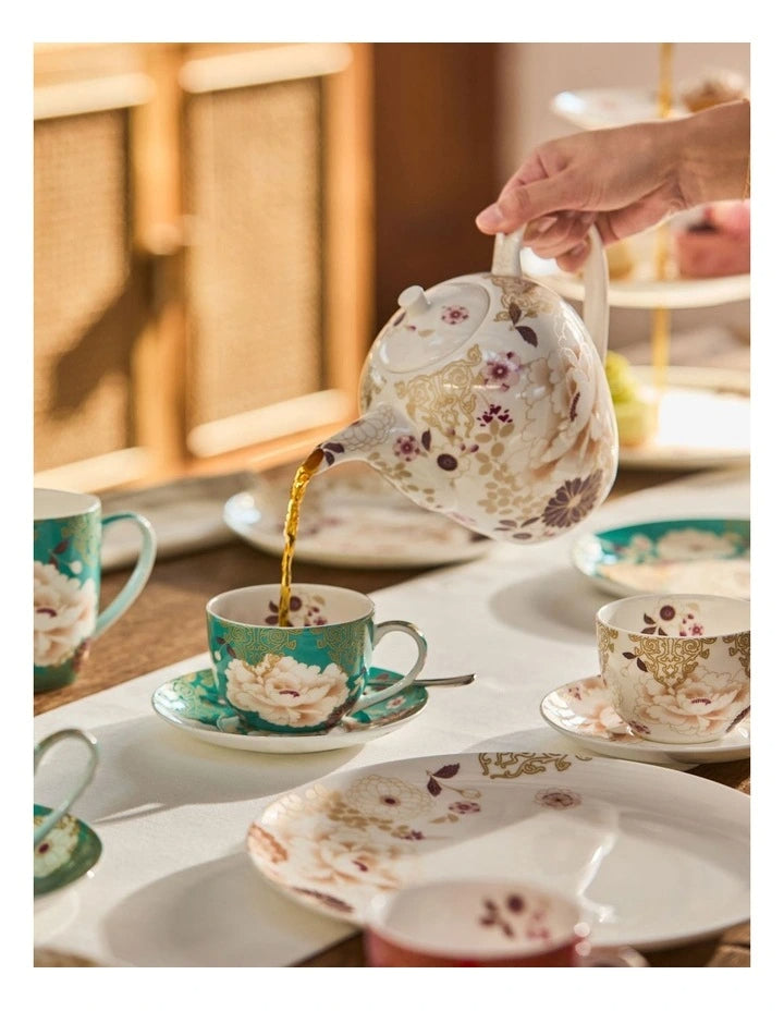 Maxwell Williams Kimono Cup & Saucer Teal 300ml