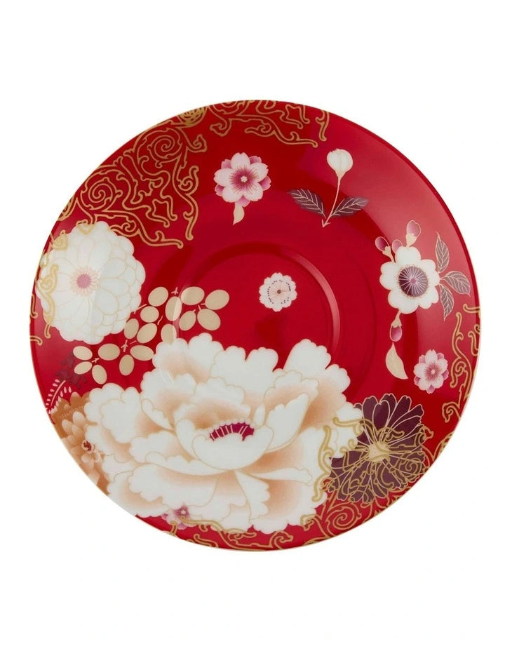 Maxwell Williams Kimono Cup & Saucer Red 300ml