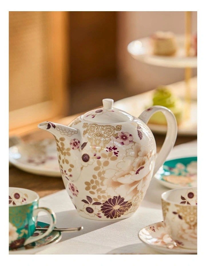 Maxwell Williams Kimono Teapot White 1.1Lt