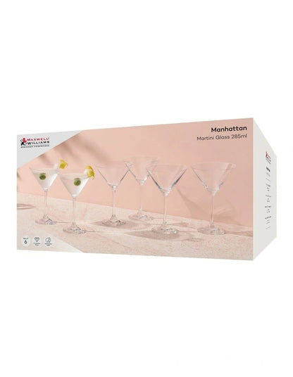 Maxwell Williams Manhattan Martini 285ml Set of 6