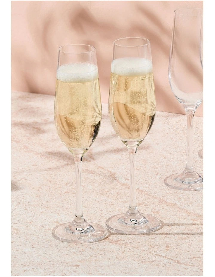 Maxwell Williams Manhattan Flute 230ml Set of 6
