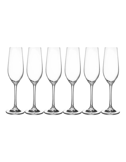 Maxwell Williams Manhattan Flute 230ml Set of 6