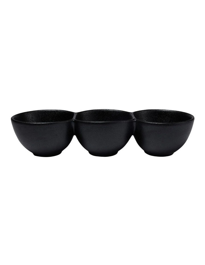 Maxwell Williams Caviar Divided Serving Bowl