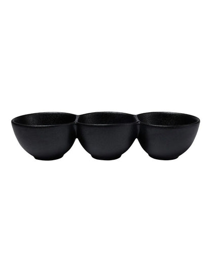 Maxwell Williams Caviar Divided Serving Bowl