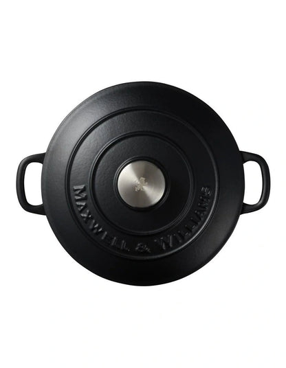 Maxwell Williams Round Casserole Black 24cm 3.3L