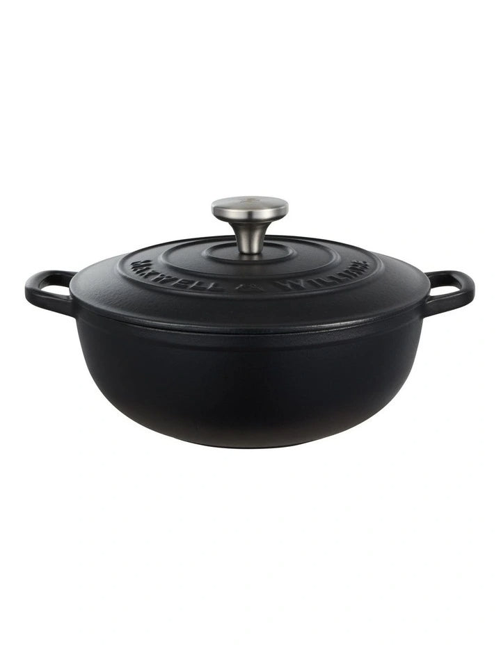 Maxwell Williams Round Casserole Black 24cm 3.3L