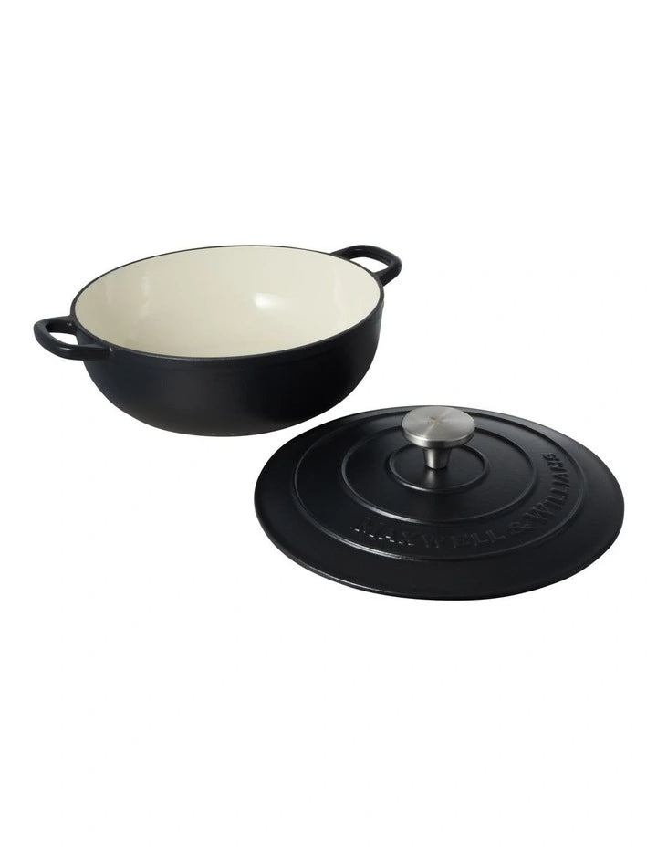 Maxwell Williams Round Casserole Black 26cm 4L