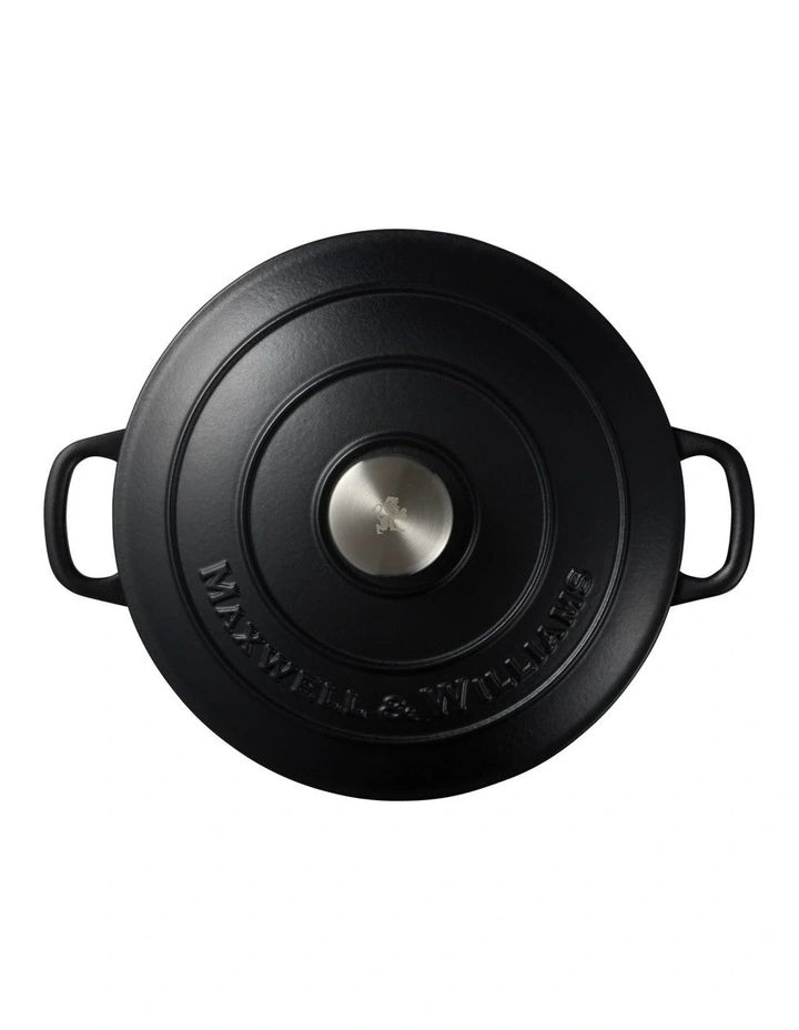 Maxwell Williams Round Casserole Black 26cm 4L