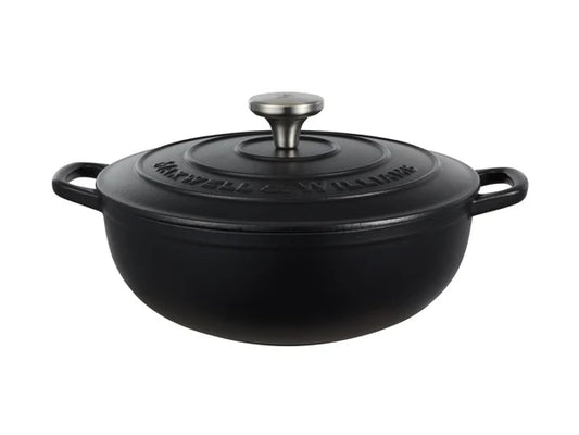 Maxwell Williams Round Casserole Black 26cm 4L
