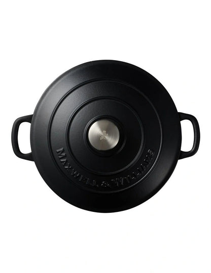 Maxwell Williams Round Casserole Black 28cm 6.2L