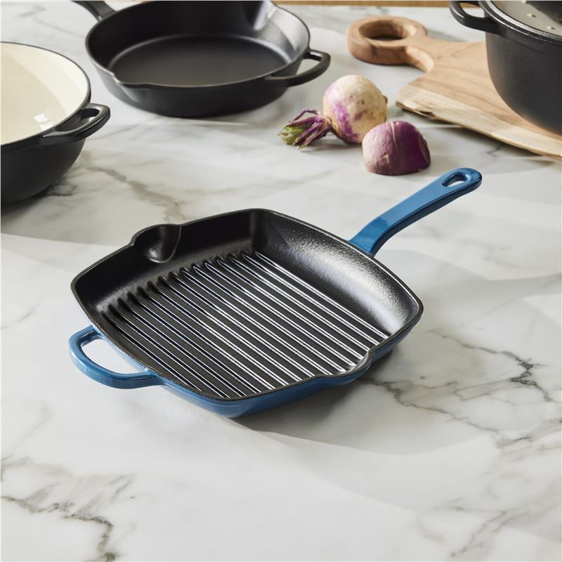 Maxwell Williams Grill Pan Midnight Blue 26cm