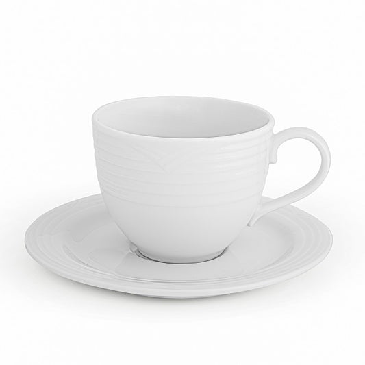 Noritake Arctic White Tea Cup & Saucer 240ml