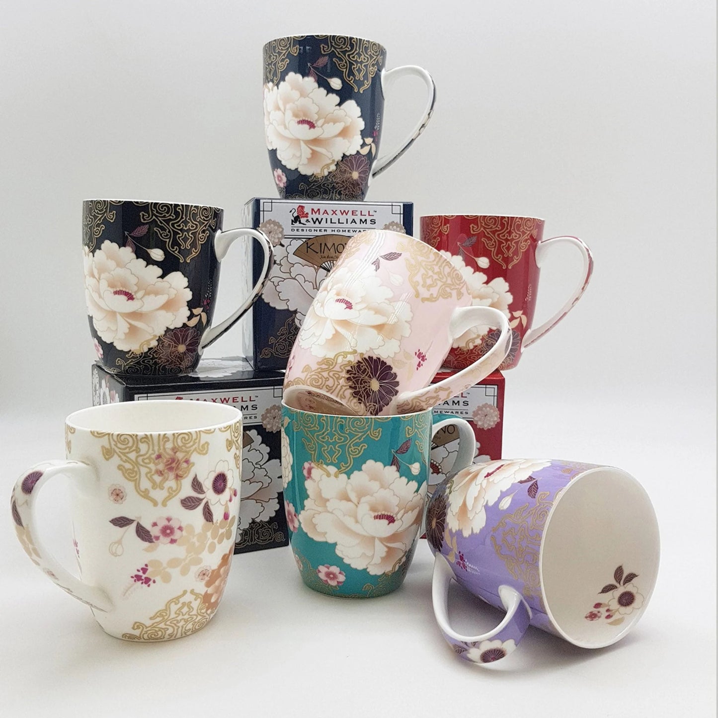 Maxwell Williams Kimono Mug Pink 400ml