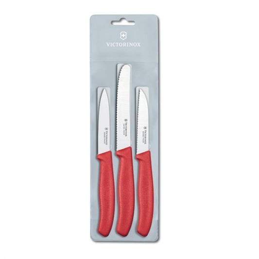 Victorinox Paring Knife Set Red 3 Piece