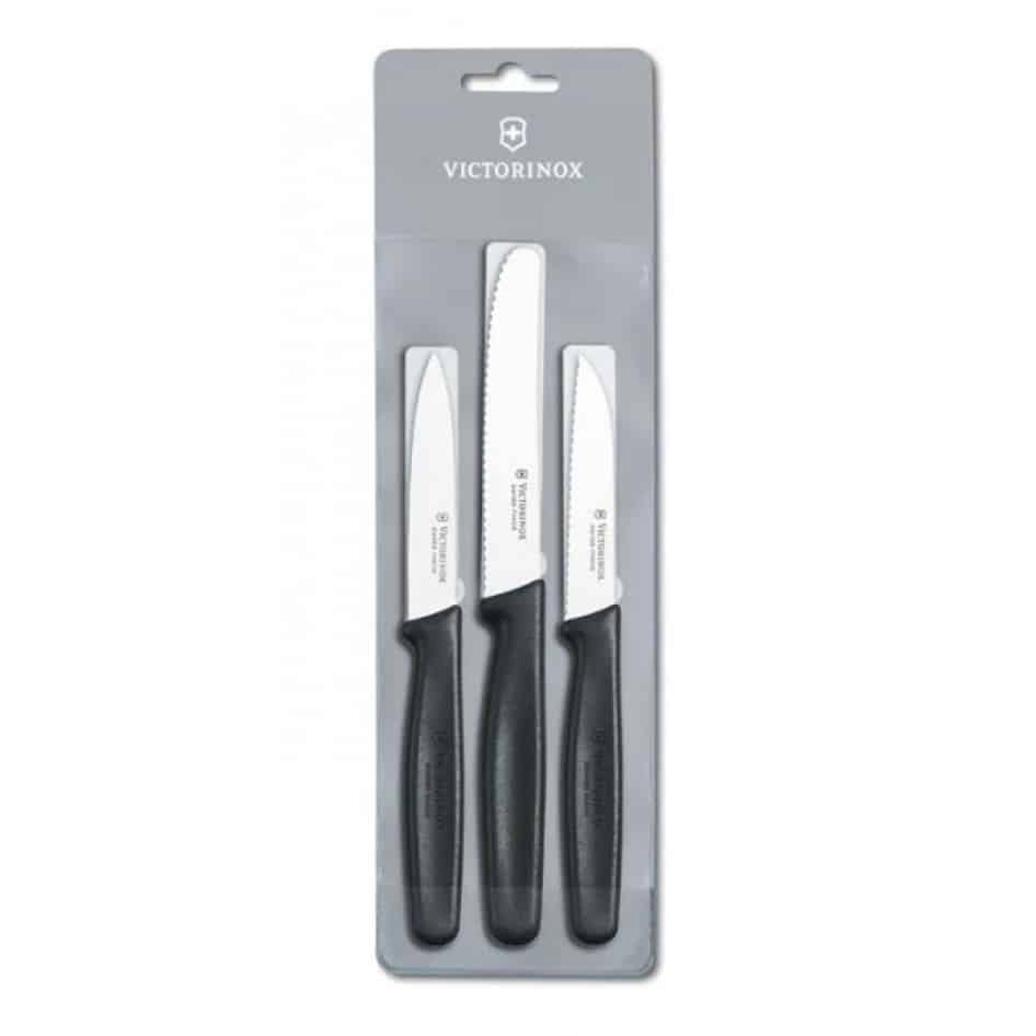 Victorinox Paring Knife Set Black 3 Piece