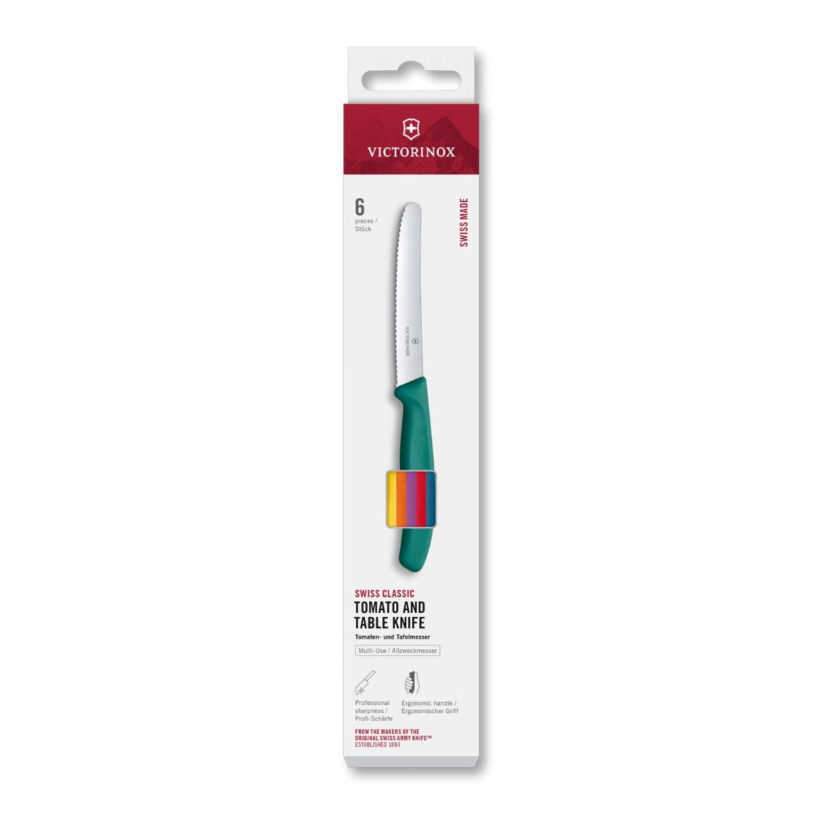 Victorinox Table Knife Set Multicolour Set of 6