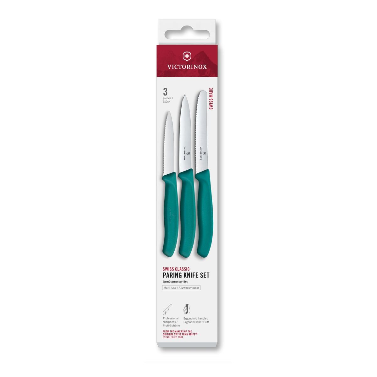 Victorinox Paring Knife Serrated Kale Set of 3