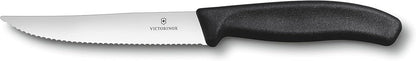 Victorinox Gourmet Steak Knife Serrated Black 12cm