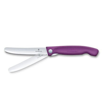 Victorinox Folding Picnic Knife Purple 11cm