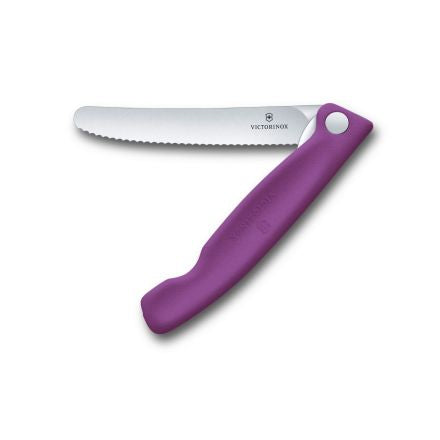 Victorinox Folding Picnic Knife Purple 11cm