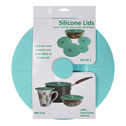 Kitchen Junkies Super Suction Lids Set of 5