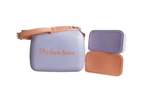 Polarbox Retro Cooler& 2 Lunch Box 6L Lilac&Sorbet