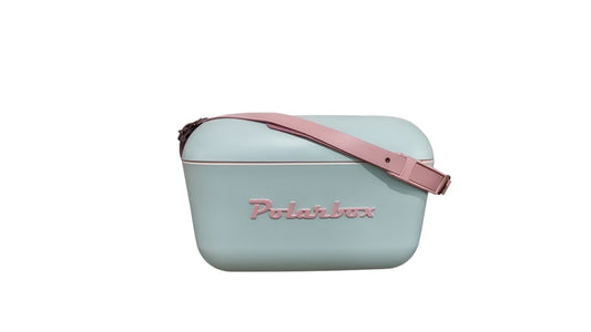 Polarbox Retro Cooler 12L Turquoise & Rosa
