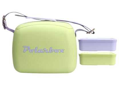 Polarbox Retro Cooler & 2 Lunch 6L Lime & Mallow