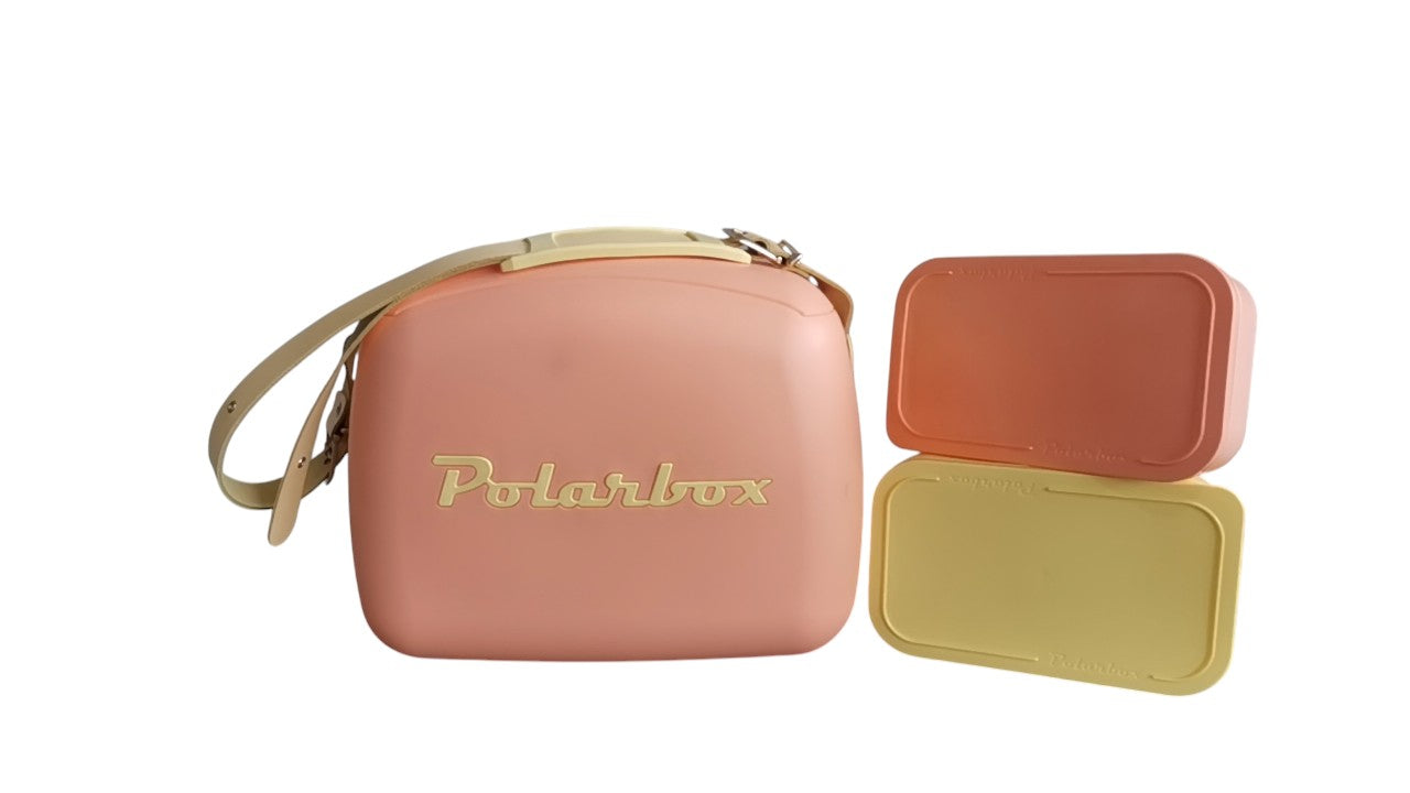 Polarbox Retro Cooler&2 Lunch Box 6L Sorbet&Yellow