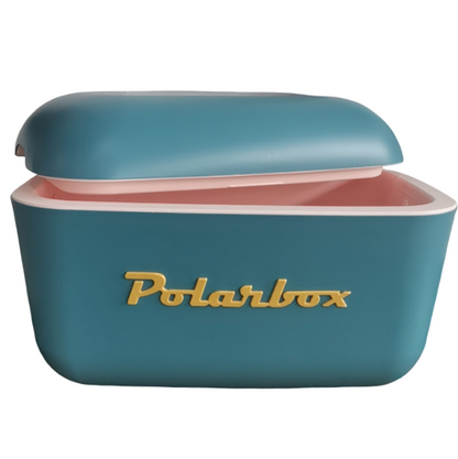 Polarbox Retro Cooler 12L Marine Blue & Yellow