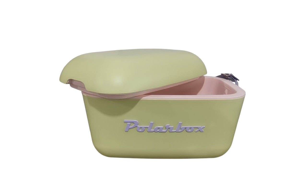 Polarbox Retro Cooler 12L Lime & Lilac