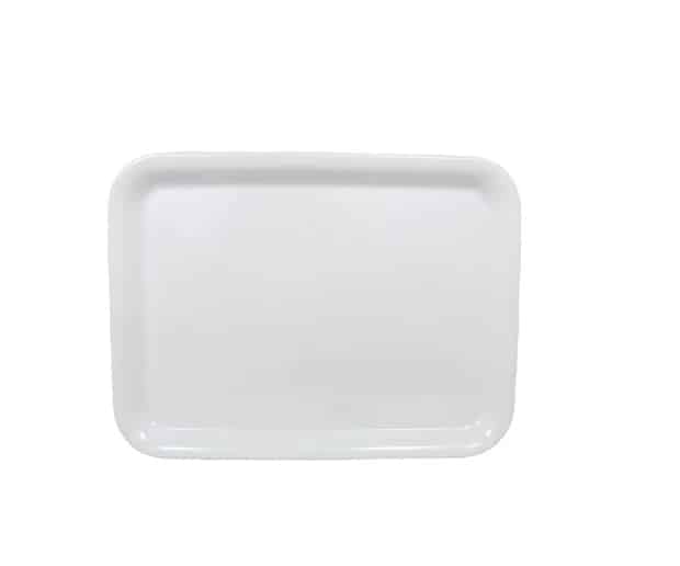 Aqua Melamine White Serving Tray
