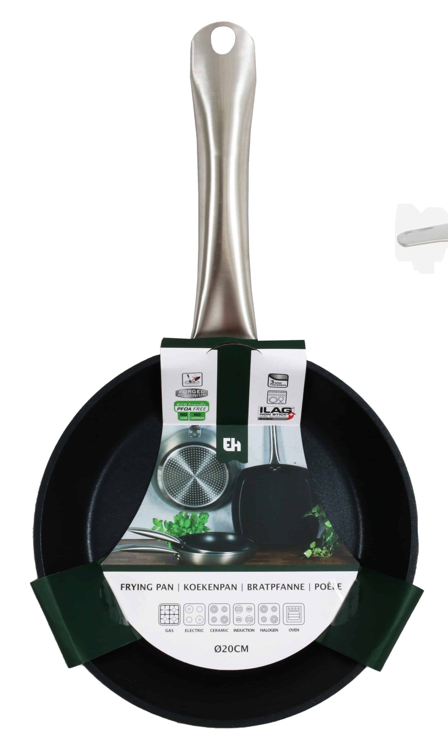 EH Frying Pan Forged Aluminium Silver 20cm