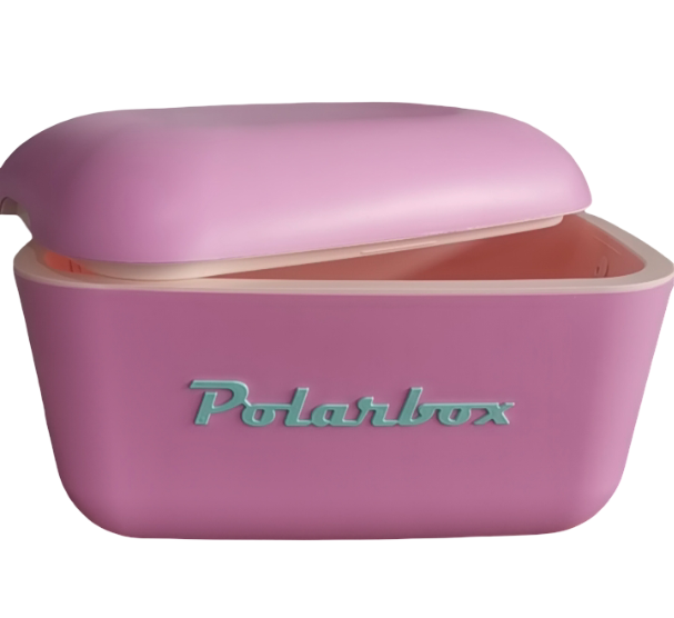 Polarbox Retro Cooler 20L Bubblegum Pink & Yellow