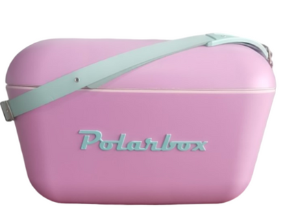 Polarbox Retro Cooler 20L Bubblegum Pink & Yellow