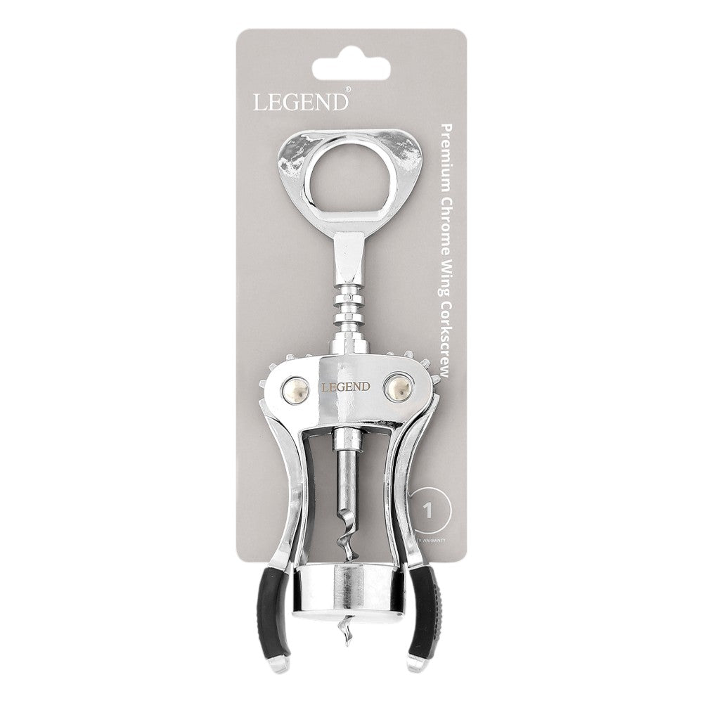 Legend Premium Chrome Winged Corkscrew