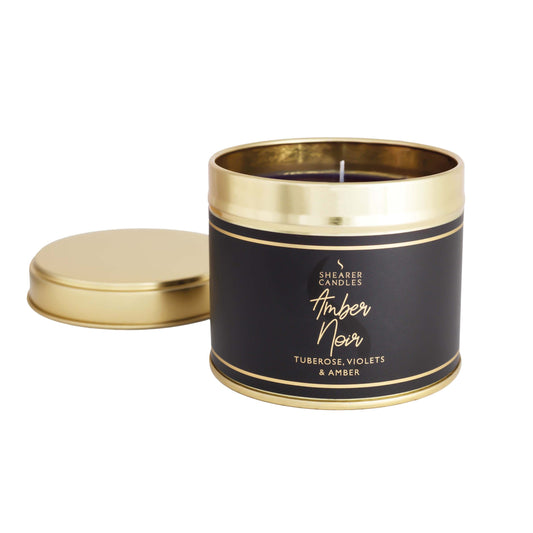 Shearer Candle Amber Noir Medium Tin