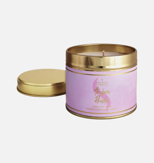 Shearer Candle Amber Blush Tin