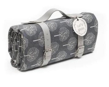 Picnic Rug Dark Grey Arbor Medium 150x130cm
